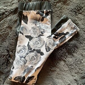 Guess Faux Leather Trimmed Leggings